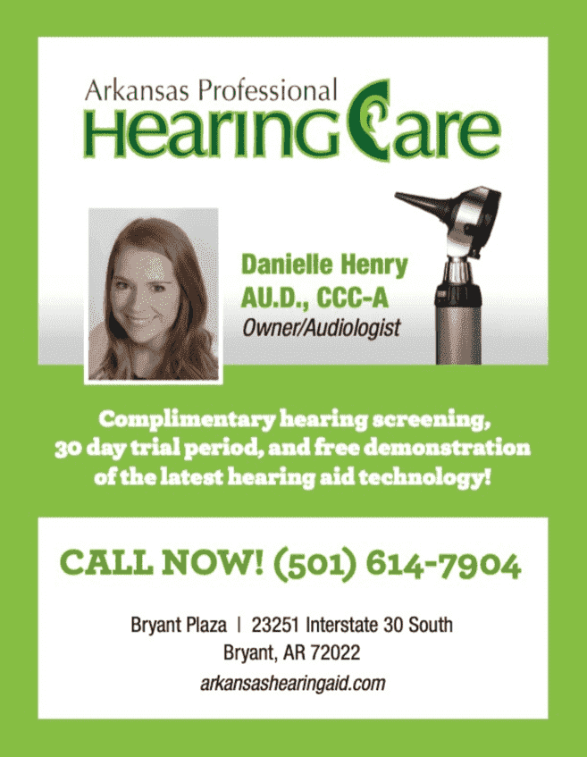 Arkansas Professional Hearing sponsor graphic